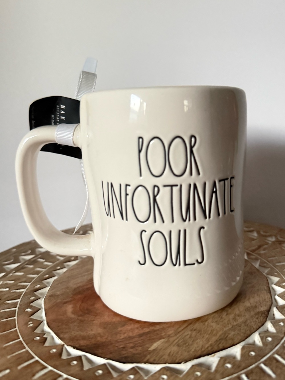 Rae Dunn Disney Villains Ursula Poor Unfortunate Souls Mug NWT